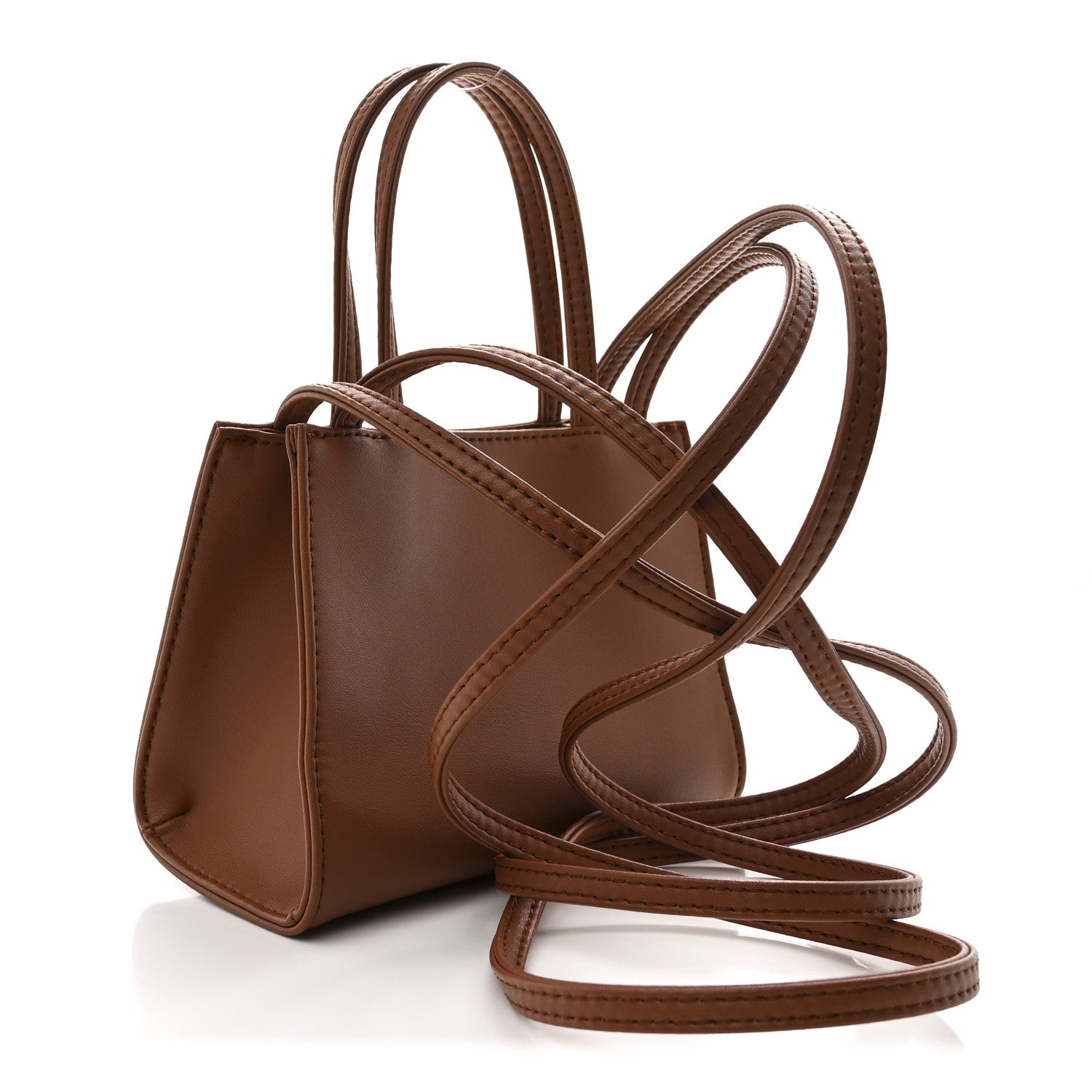 Telfar Vegan Leather Small Shopping Bag Tan 3 of 10