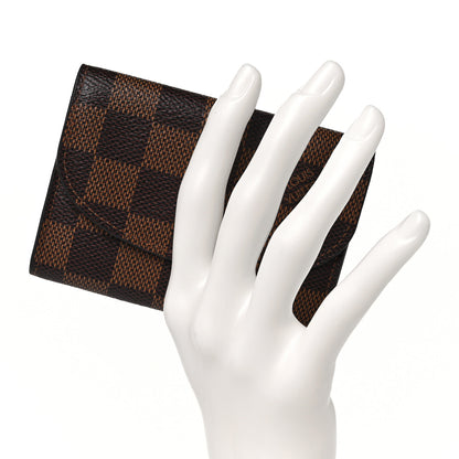 Louis Vuitton Damier Ebene Rosalie Coin Purse Rose Ballerine 2 of 8