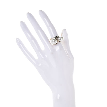 Christian Dior Pearl Perles Ring M Light Gold 2 of 6