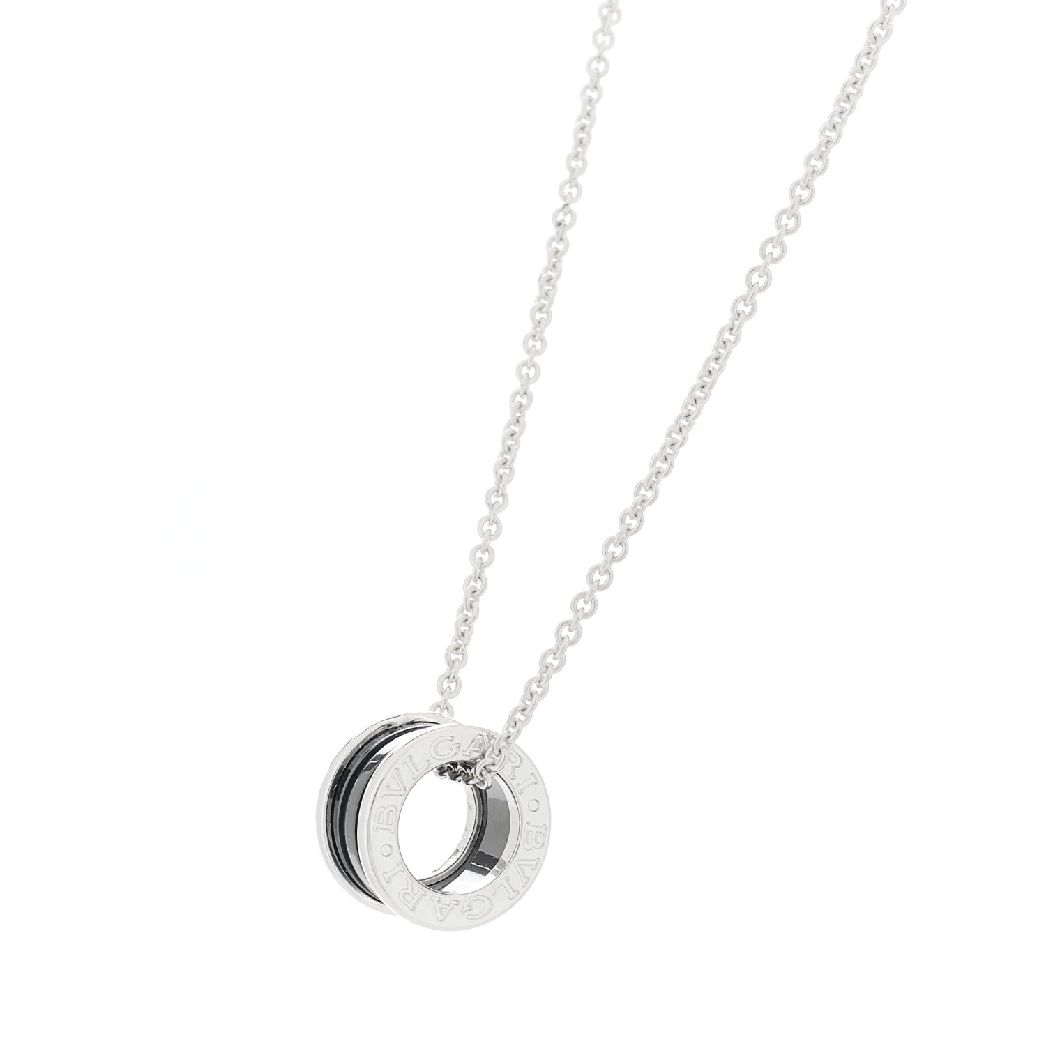 Bulgari Sterling Silver Ceramic Save The Children Pendant Necklace 3 of 7