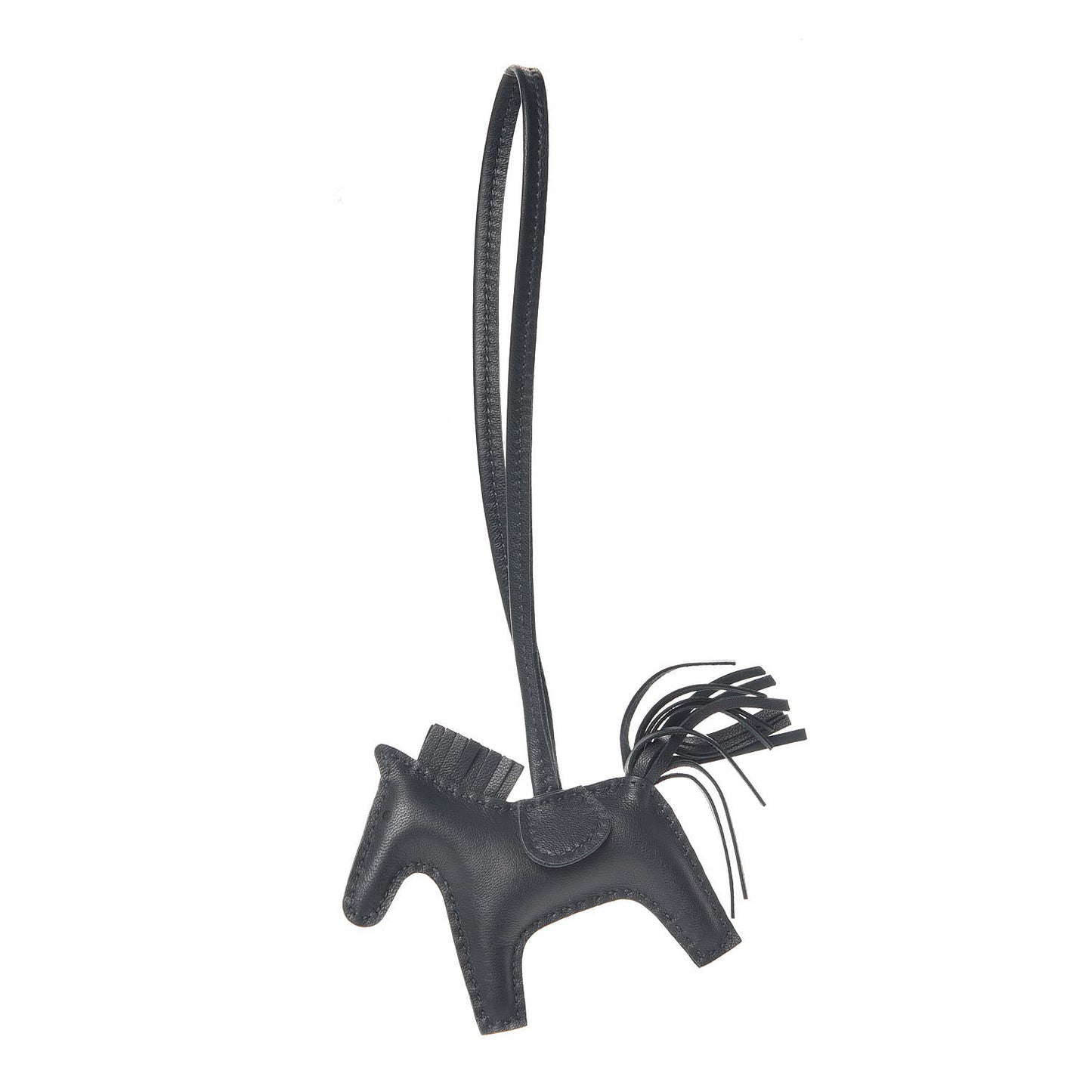 Milo Lambskin Grigri Rodeo Horse Bag Charm PM Vert Cypress