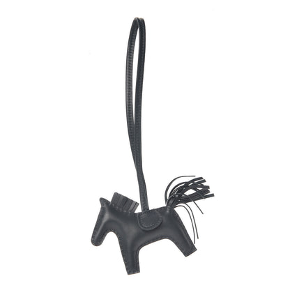 Hermes Milo Lambskin Grigri Rodeo Horse Bag Charm PM Vert Cypress 1 of 5