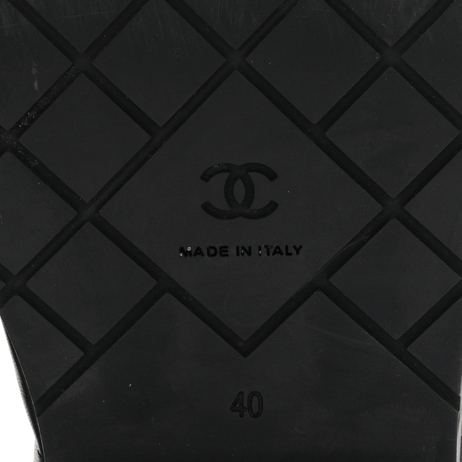 Chanel Lambskin Quilted CC Mules Wedge Sandals 40 Black 8 of 15