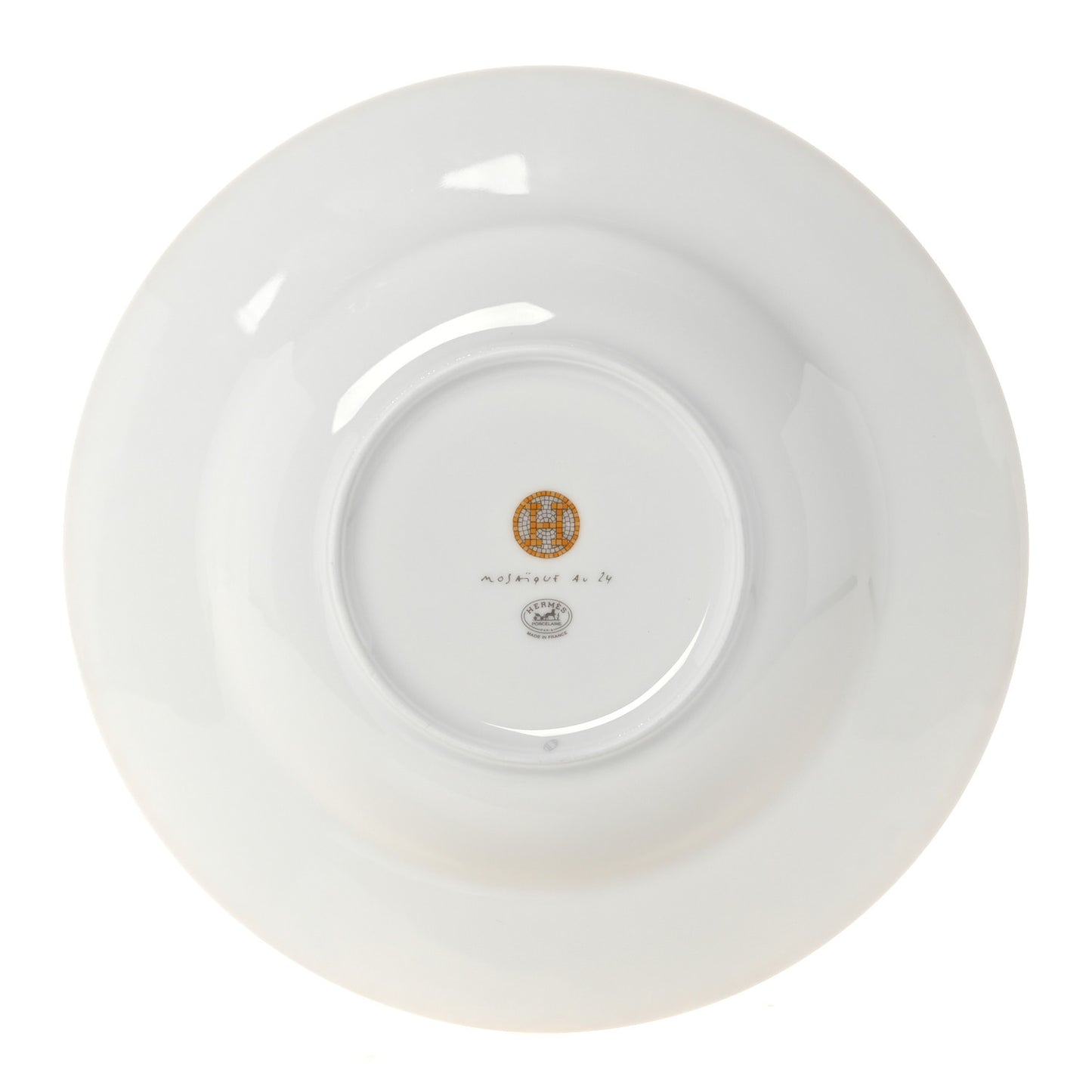 Porcelain Mosaique Au 24 Round Deep Platter Gold