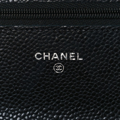 Chanel Caviar Quilted Wallet On Chain WOC Black 6 of 11