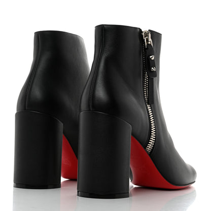 Christian Louboutin Calfskin Ziptotal 85 Ankle Boots 40 Black 4 of 7