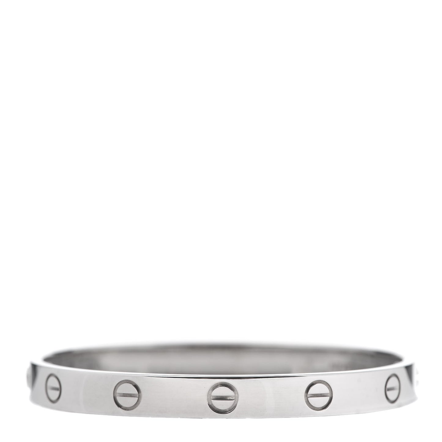 18K White Gold LOVE Bracelet 16