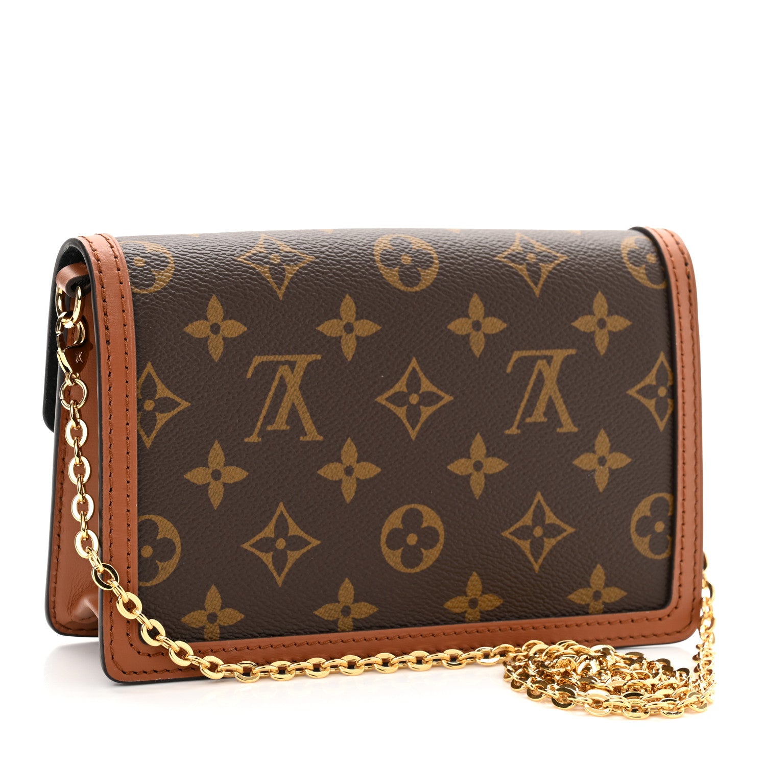 Louis Vuitton Reverse Monogram Dauphine Chain Wallet 3 of 9