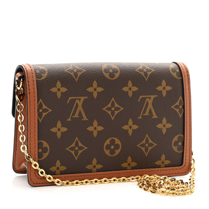 Louis Vuitton Reverse Monogram Dauphine Chain Wallet 3 of 9
