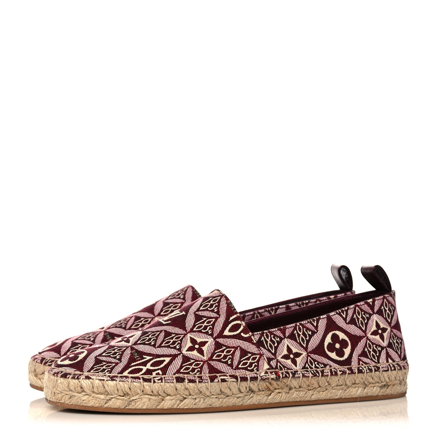 Jacquard Since 1854 Starboard Espadrille Flats 39 Bordeaux