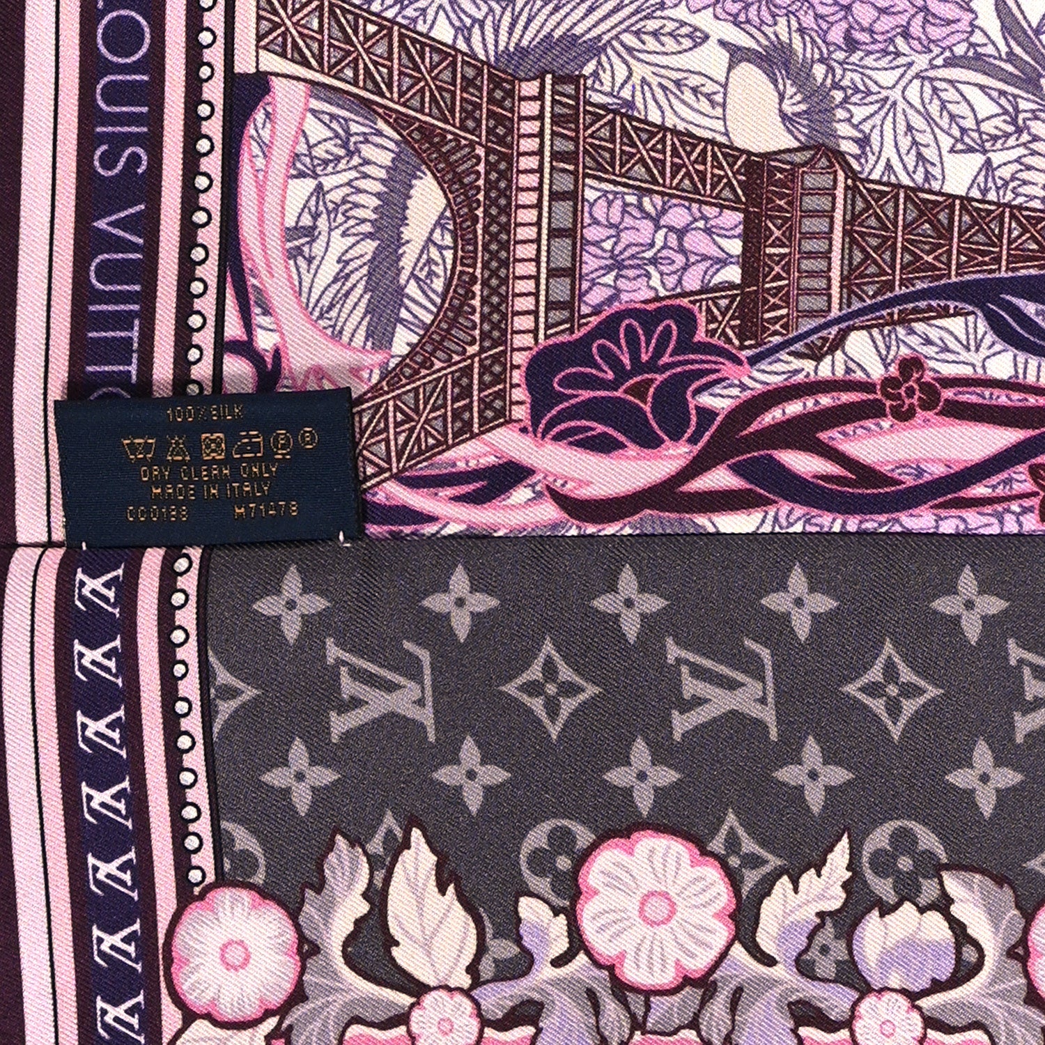 Louis Vuitton Silk Louis A Paris Bandeau Rose 4 of 4