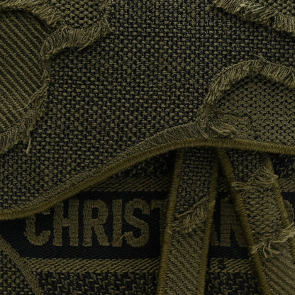 Christian Dior Canvas Embroidered Camouflage Saddle Belt Bag Green 8 of 10