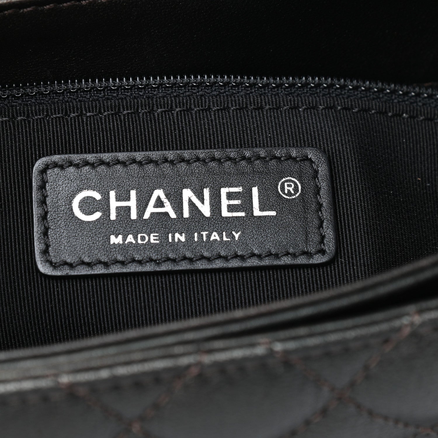 Chanel Metallic Goatskin Quilted Medium Rock In Rome Flap Charcoal 6 of 10