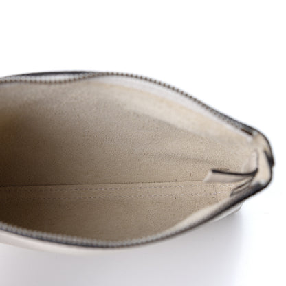 Gucci Pebbled Calfskin Medium Logo Portfolio Clutch White 4 of 8