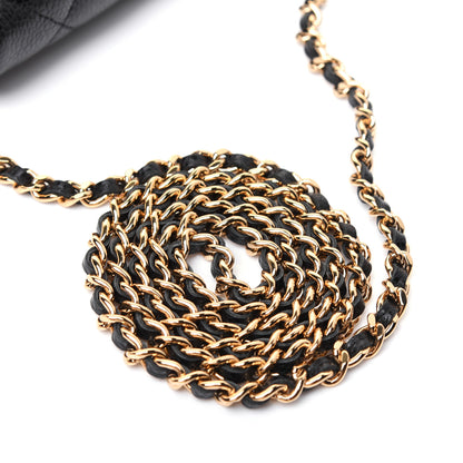 Chanel Caviar Quilted Wallet On Chain WOC Black 18 of 19