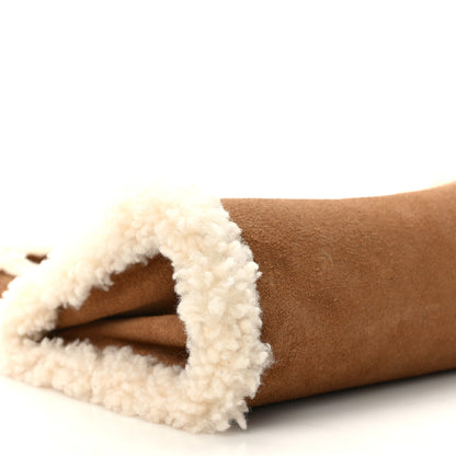 Telfar X UGG Suede shearling Small Shopping Bag Chestnut 9 of 10