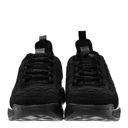 Chanel Suede Calfskin Mixed Fibers CC Sneakers 38 Black 2 of 8