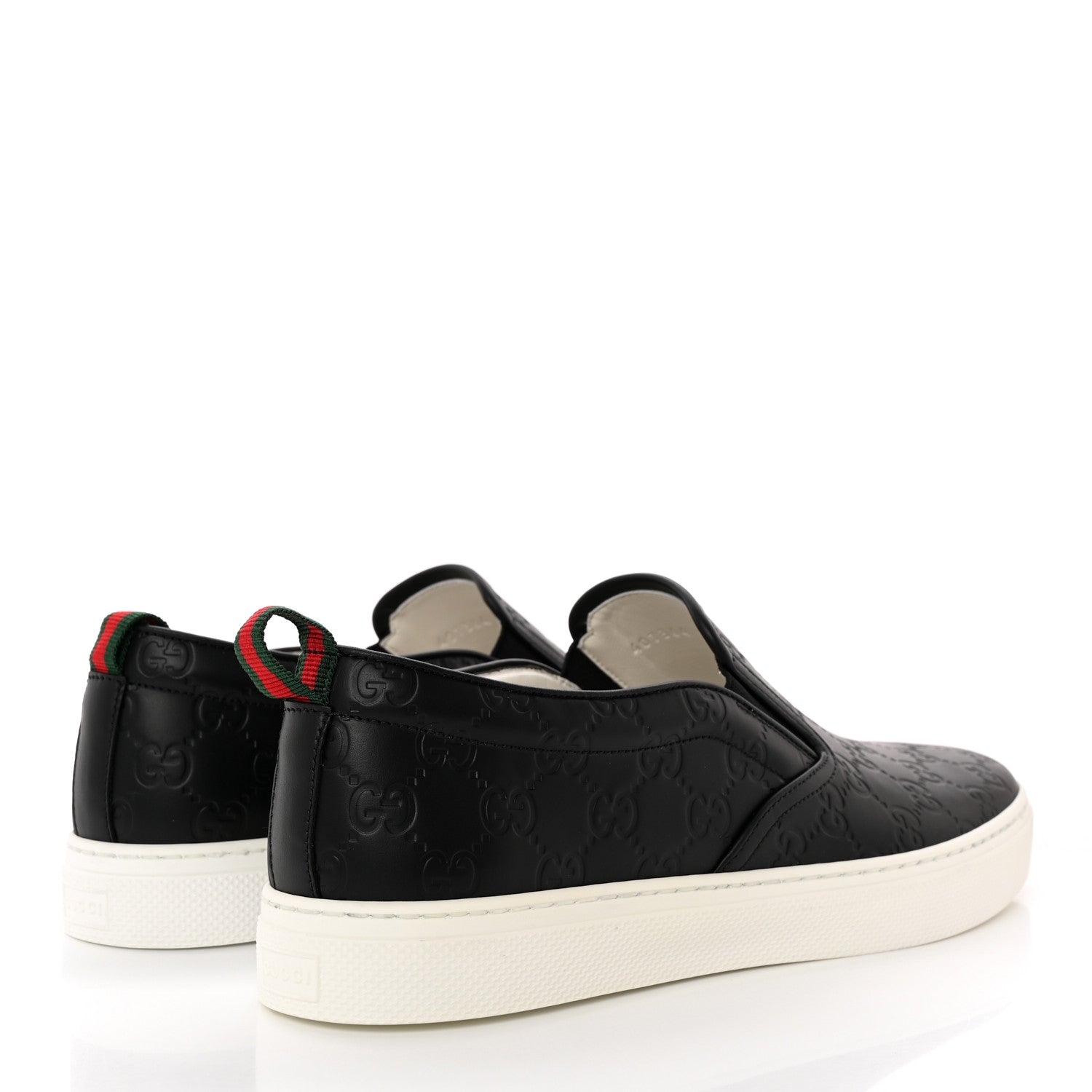 Gucci Guccissima Mens Dublin Slip On Sneakers 11.5 Black 4 of 8