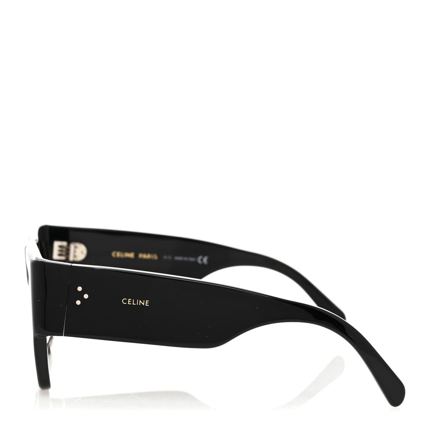 Acetate Rectangular Sunglasses CL4056IN Black
