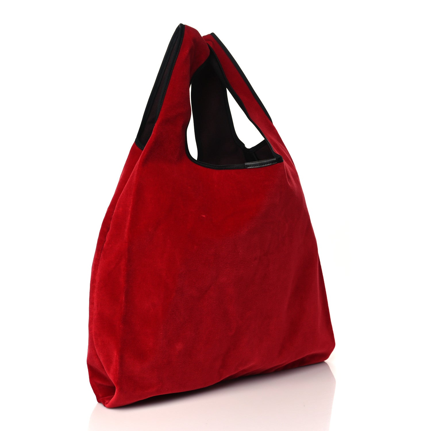 Dolce & Gabbana Velvet Logo Market Shopping Bag Red 3 of 8