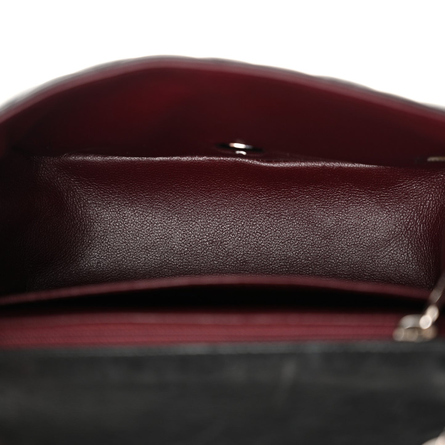 Lambskin Quilted Mini Square Flap Black