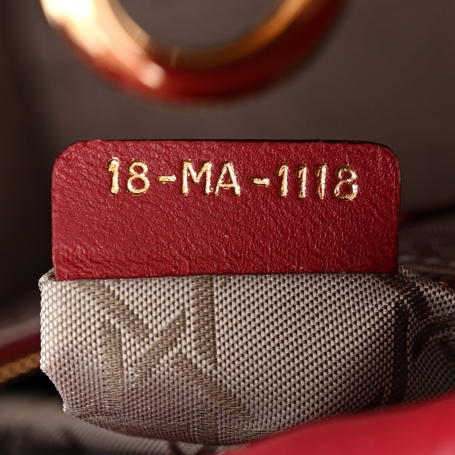 Christian Dior Lambskin Cannage Mini Lady Dior Burgundy 7 of 14