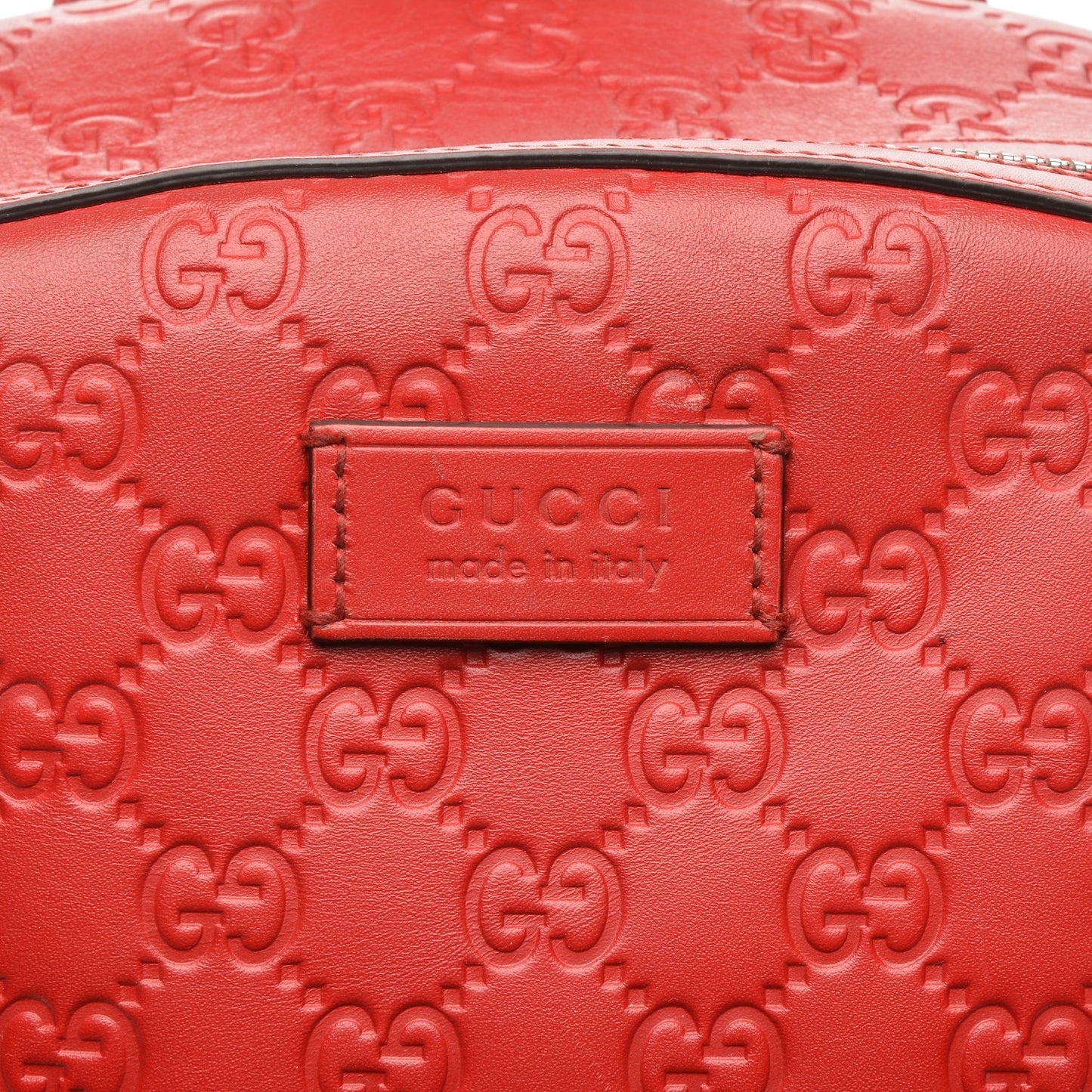 Guccissima Signature Day Backpack Hibiscus Red