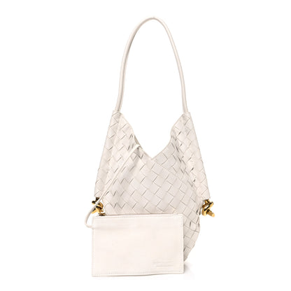 Bottega Veneta Nappa Intrecciato Small Solstice Hobo White 2 of 11