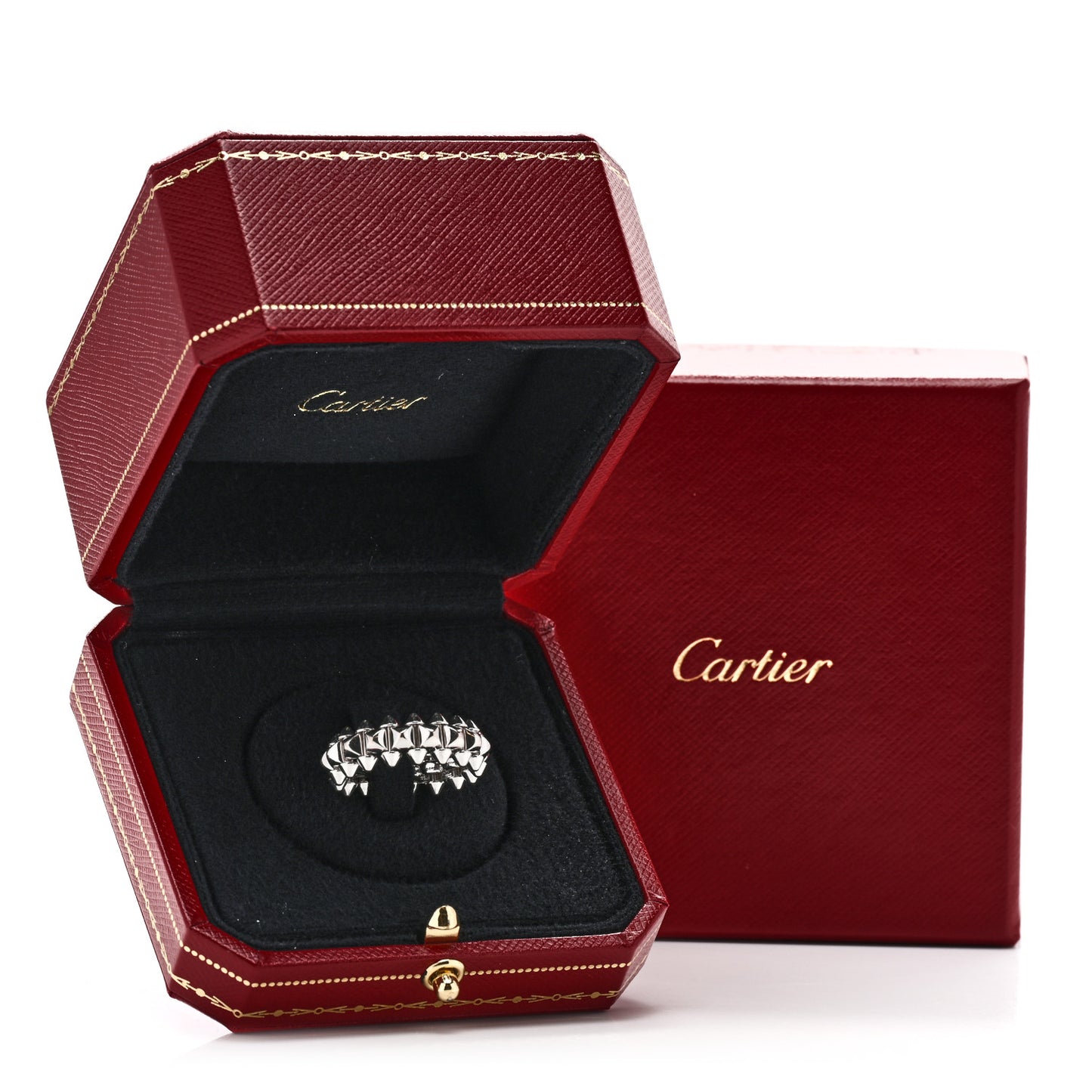 18K White Gold MM Clash De Cartier Ring 52 6
