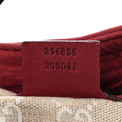 Gucci Nubuck Medium Soft Stirrup Shoulder Bag Red 7 of 15