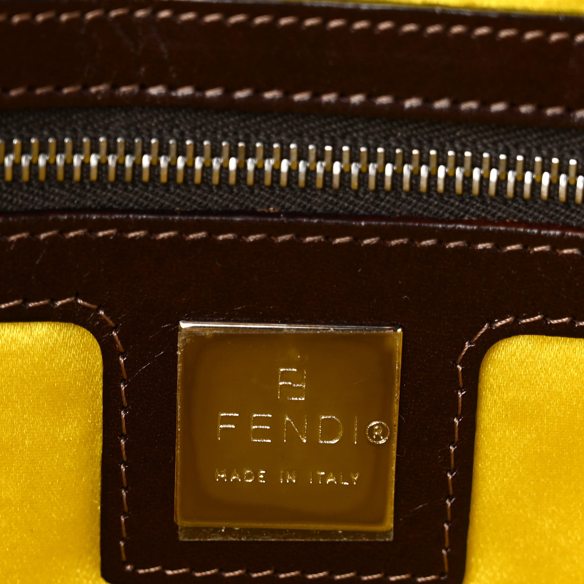 Fendi Woven Straw Baguette Beige Brown 6 of 9