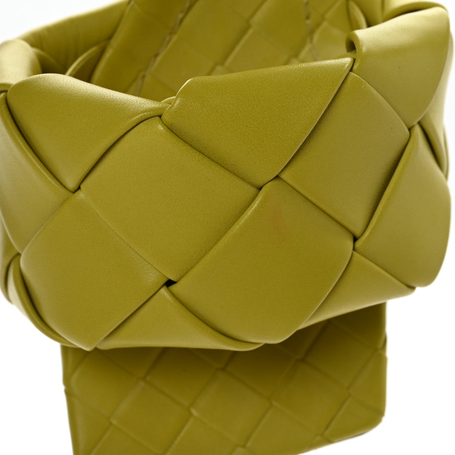 Bottega Veneta Nappa Maxi Intrecciato Lido 90mm Mule Sandals 41 Acid 8 of 9