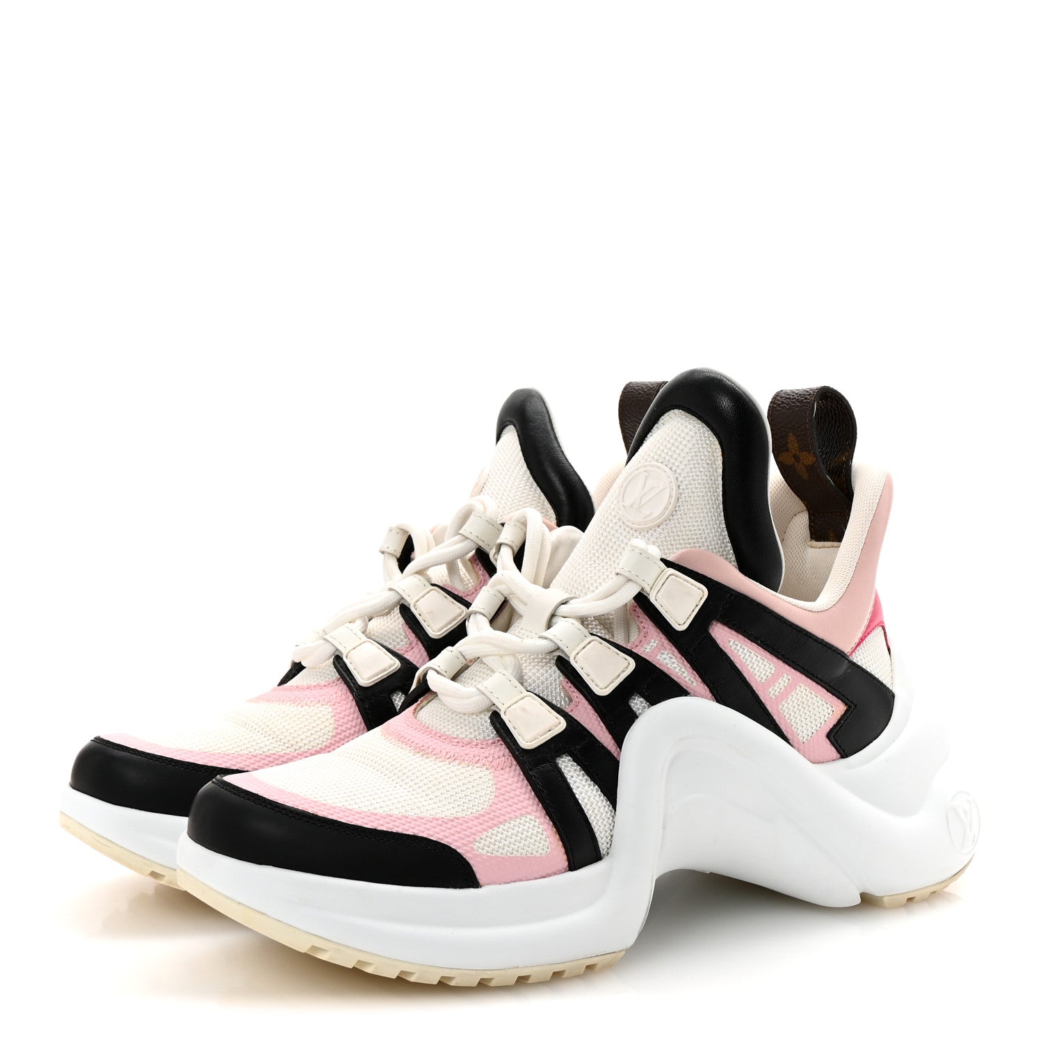 Louis Vuitton Calfskin Technical Nylon LV Archlight Sneaker 38 Rose Clair 4 of 9