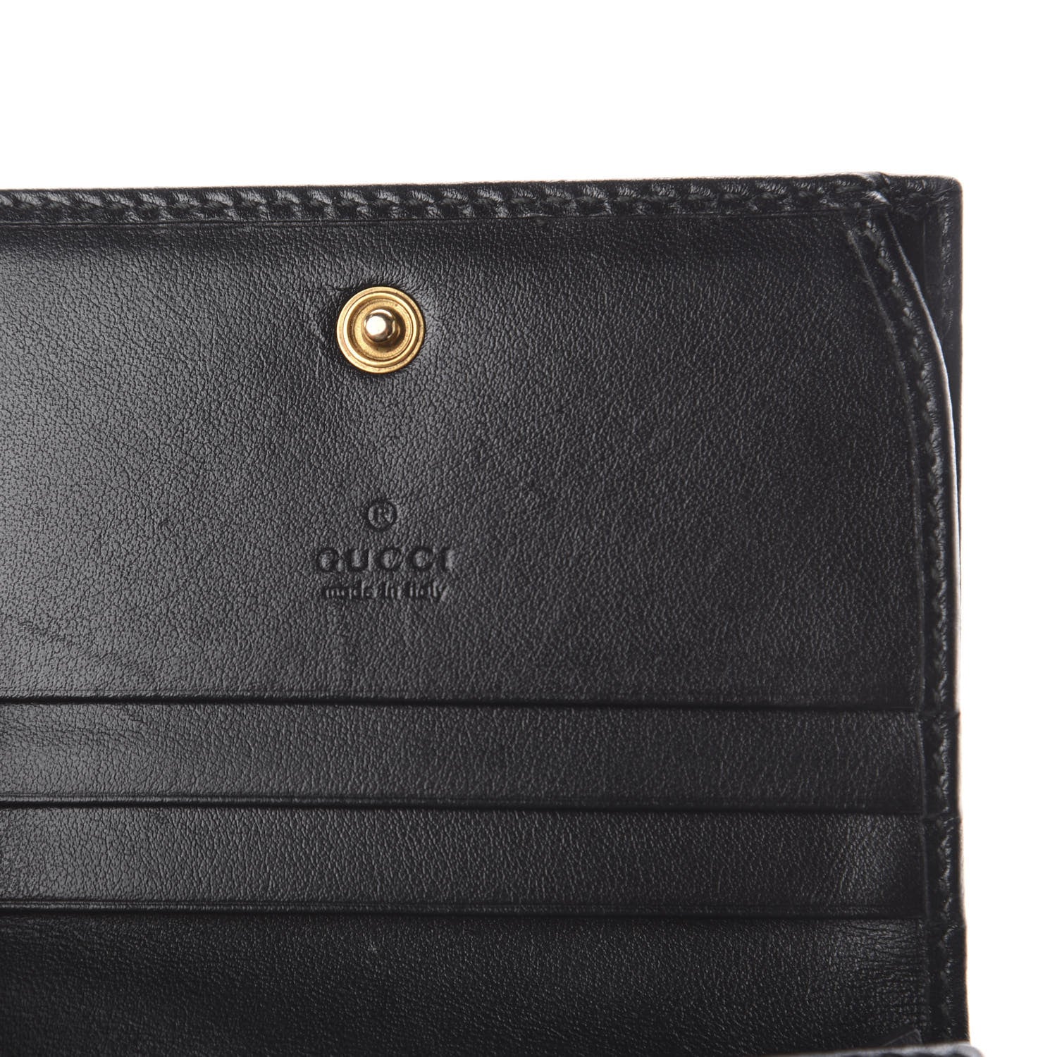 Gucci Calfskin Matelasse GG Marmont Card Case Wallet Black 5 of 5