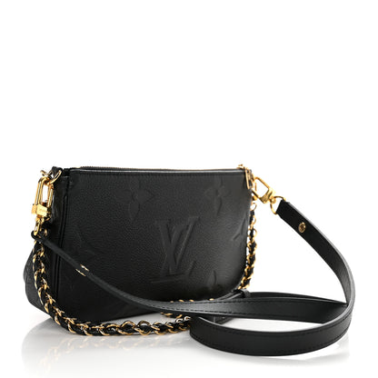 Louis Vuitton Empreinte Monogram Giant Multi Pochette Accessories Black 2 of 10