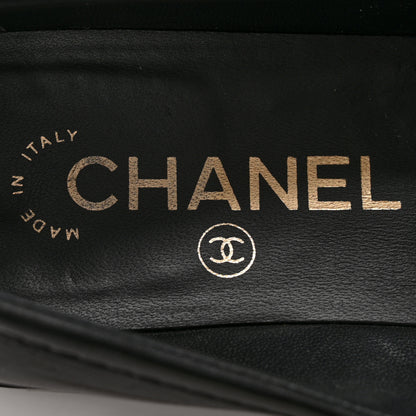 Chanel Lambskin Quilted CC Turnlock Loafers 38.5 Black 7 of 11