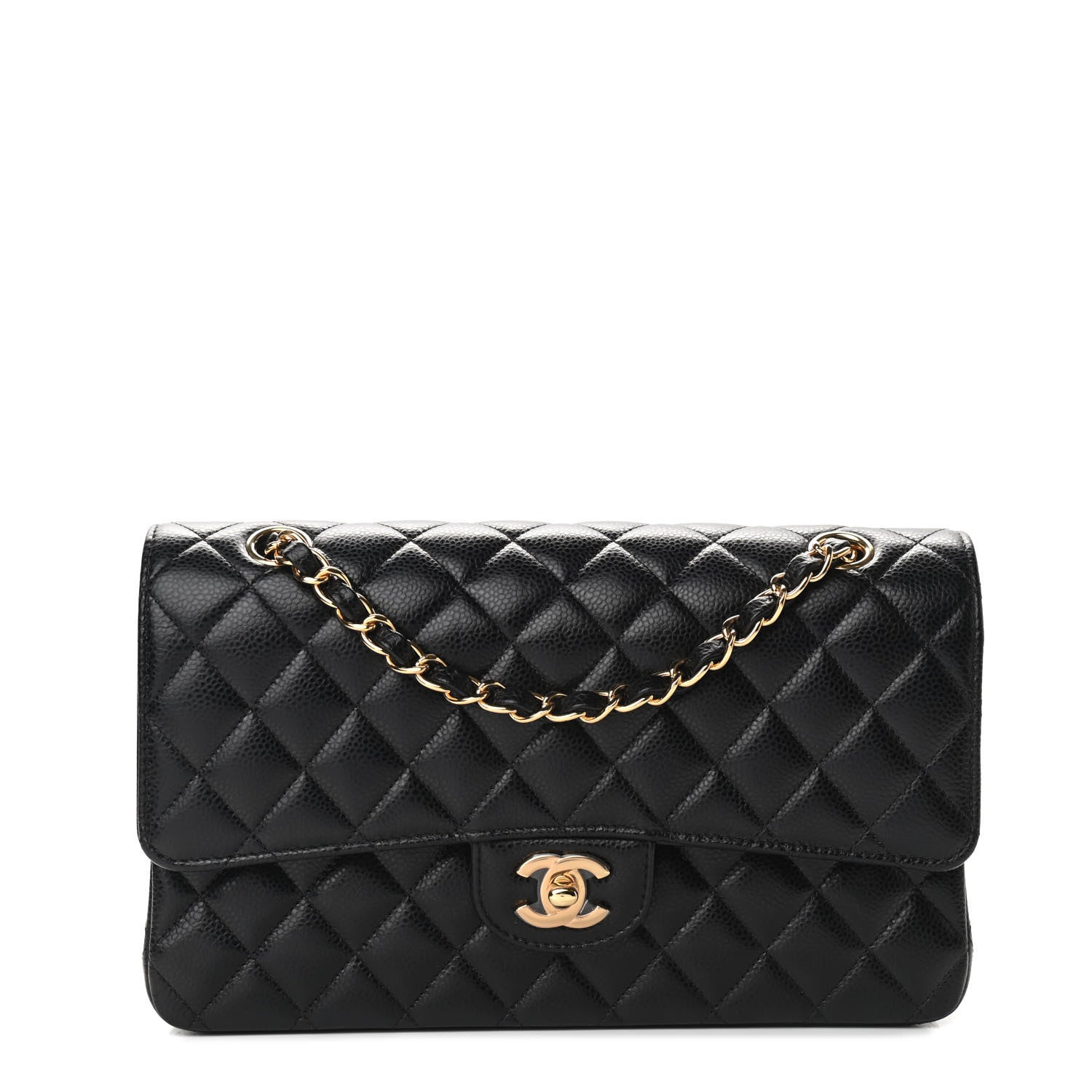 Chanel Caviar Quilted Medium Double Flap Black 1 of 9