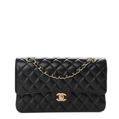 Chanel Caviar Quilted Medium Double Flap Black 1 of 9