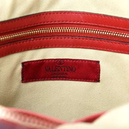 Valentino Garavani Vitello Rockstud Dome Shopper Rosso Valentino 20 of 22