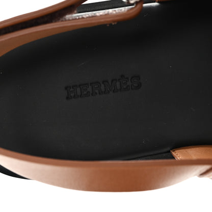Hermes Calfskin Womens Henrio Sandals 40 Naturel 8 of 10