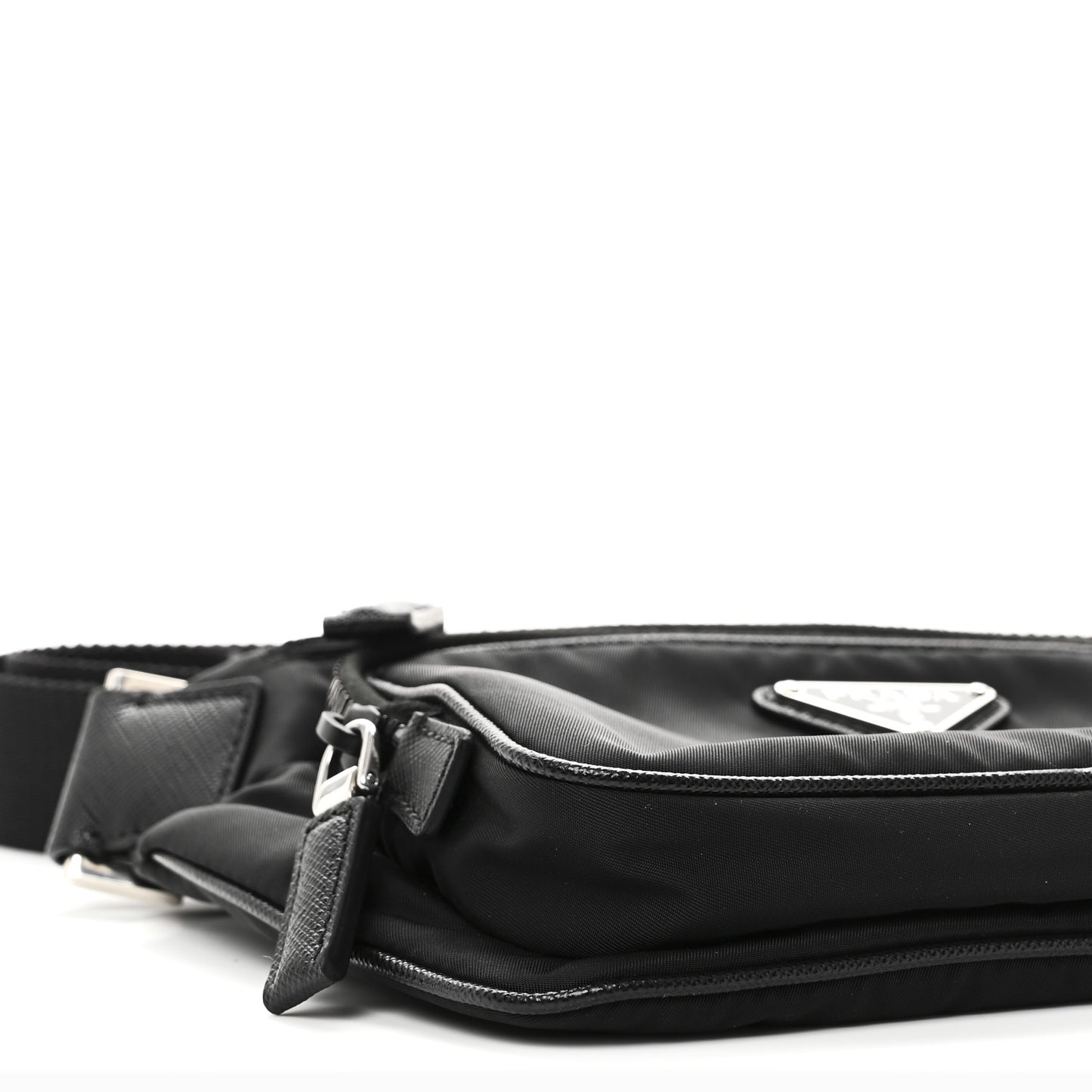 Re-Nylon Saffiano Belt Bag Black