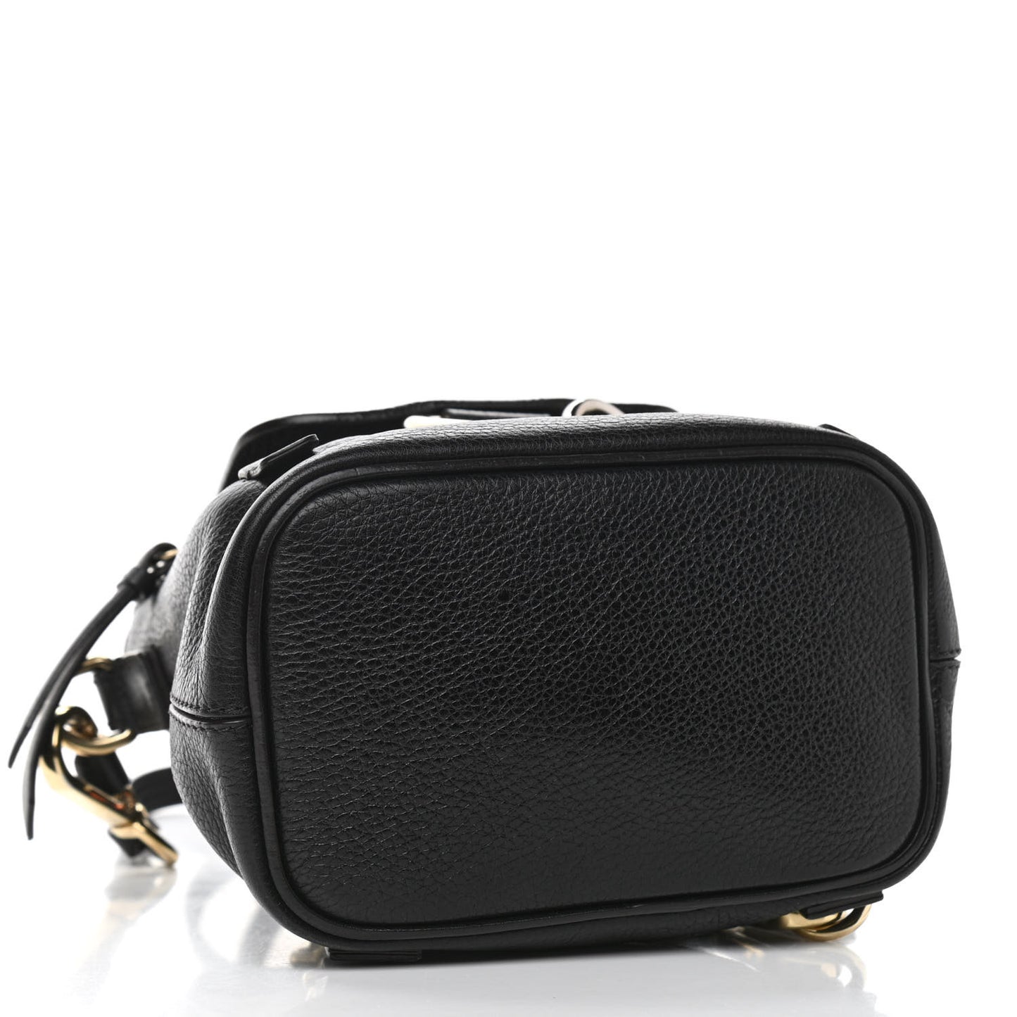 Suede Calfskin Mini Faye Backpack Black