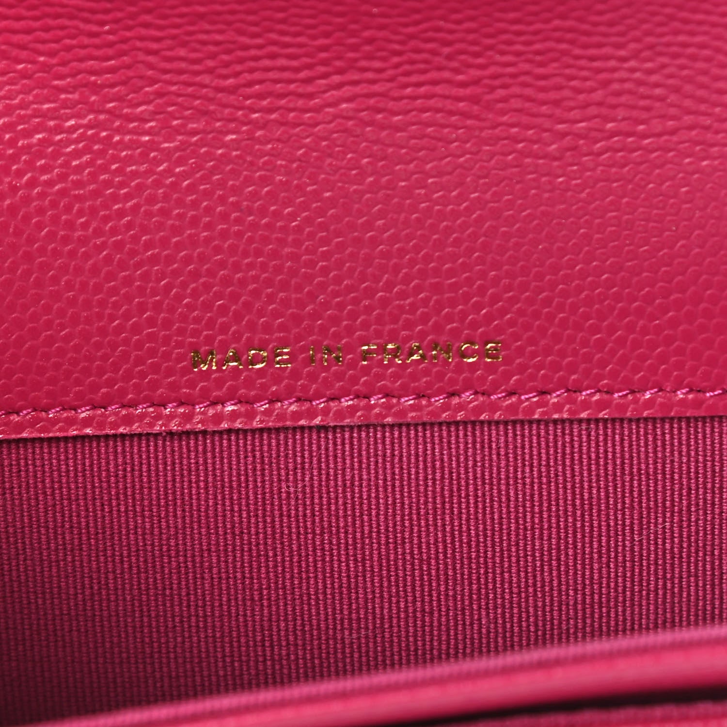 Chanel Caviar Quilted Flap Card Holder Wallet Dark Pink 7 of 10
