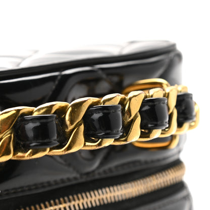 Chanel Patent Quilted Vanity Case Black 12 of 13