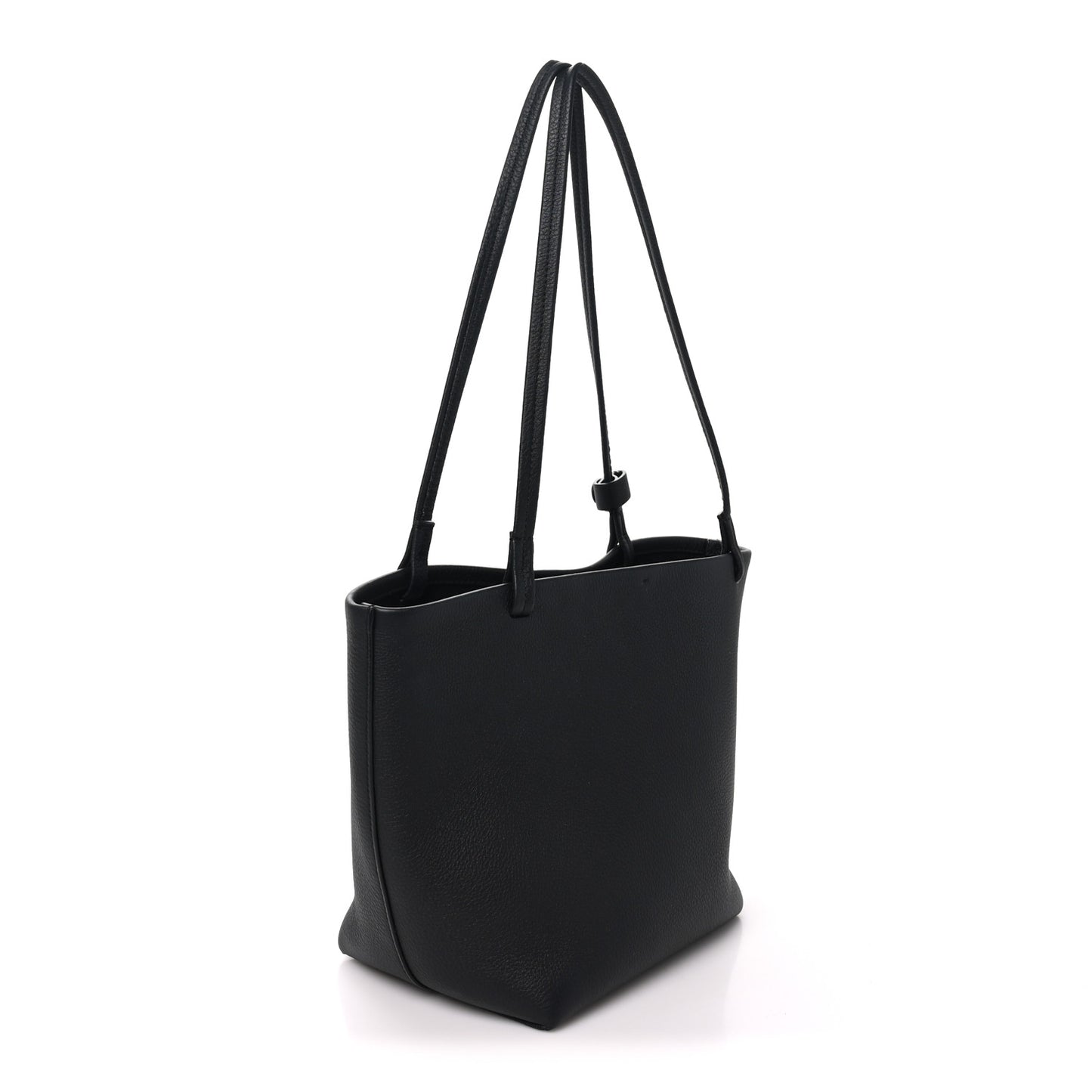 Grained Calfskin Medium Park Tote Black