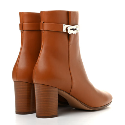 Hermes Calfskin Saint Germain Ankle Boots 39 Gold 4 of 8