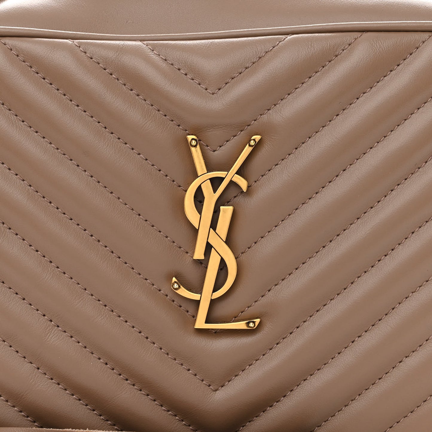 Calfskin Matelasse Monogram Lou Camera Bag Taupe