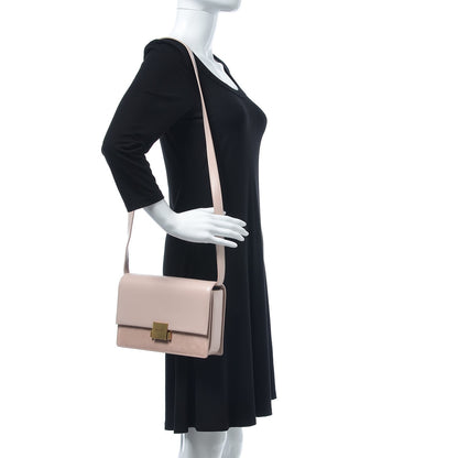 Saint Laurent Smooth Calfskin Suede Medium Bellechasse Bag Marble Pink 2 of 6