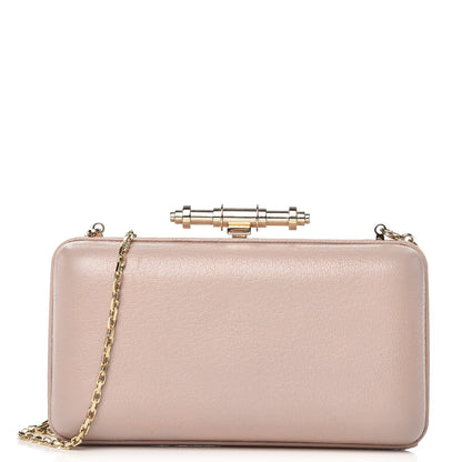 Givenchy Sugar Goatskin Obsedia Minaudiere Clutch Nude Pink 1 of 11