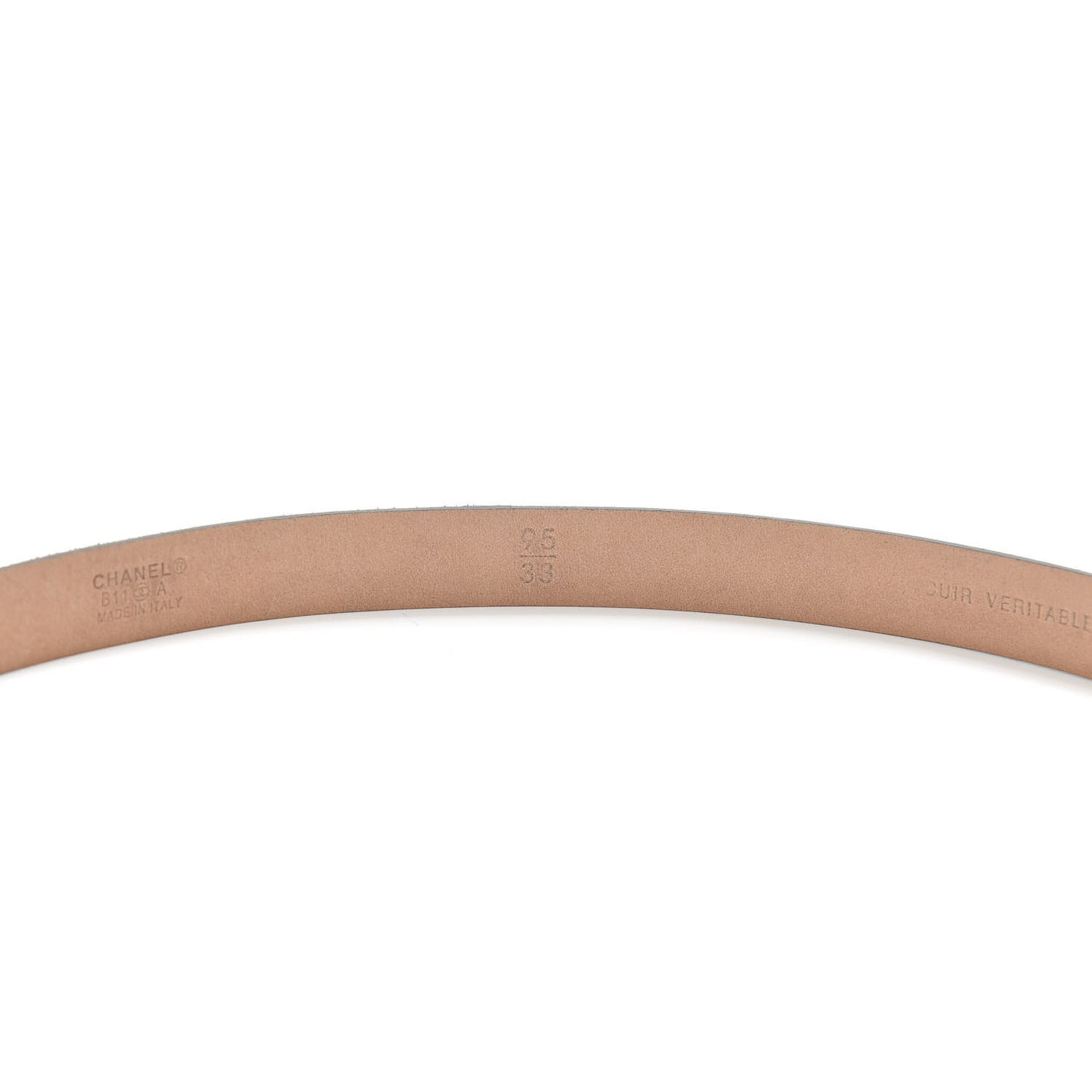 Suede CC Belt 95 38 Dark Brown